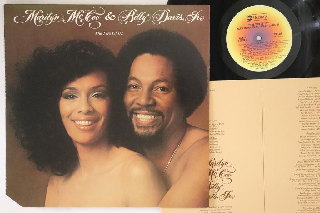 LP Record MARILYN MCCOO, BILLY DAVIS JR. - Two Of Us AB1026 ABC 1977 US Soul/Funk Used