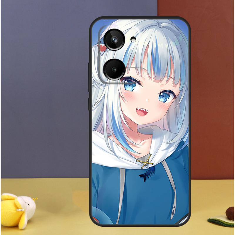 Anime Hololive Gawr Gura For Realme C71 C75 C55 C53 C67 C61 C33 C63 C51 C65 15 GT7 Pro 10 11 12 13 14 Pro Plus Case