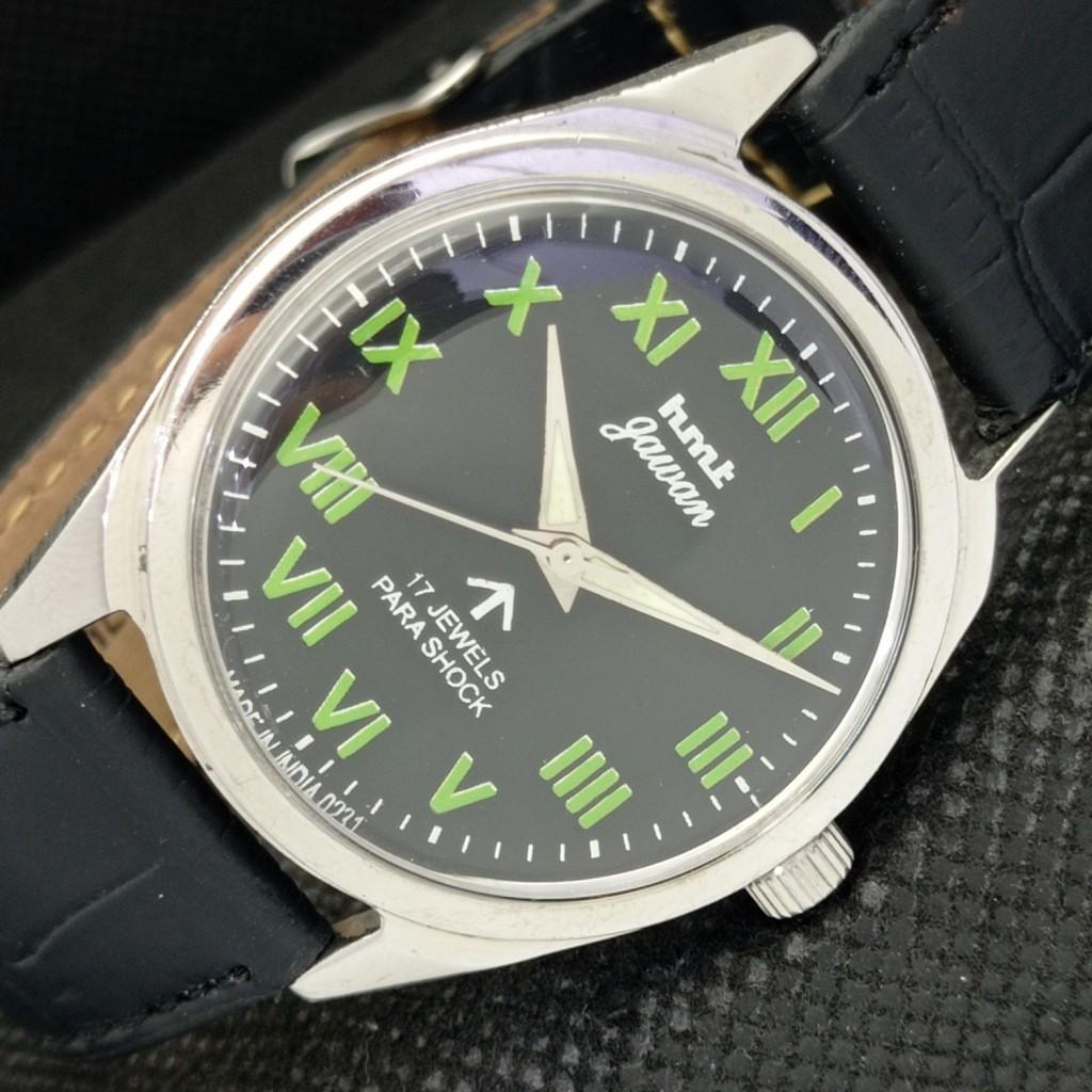 

USED HMT JAWAN INDIAN MENS MECHANICAL WATCH a307612-1 Sku584b-a307612