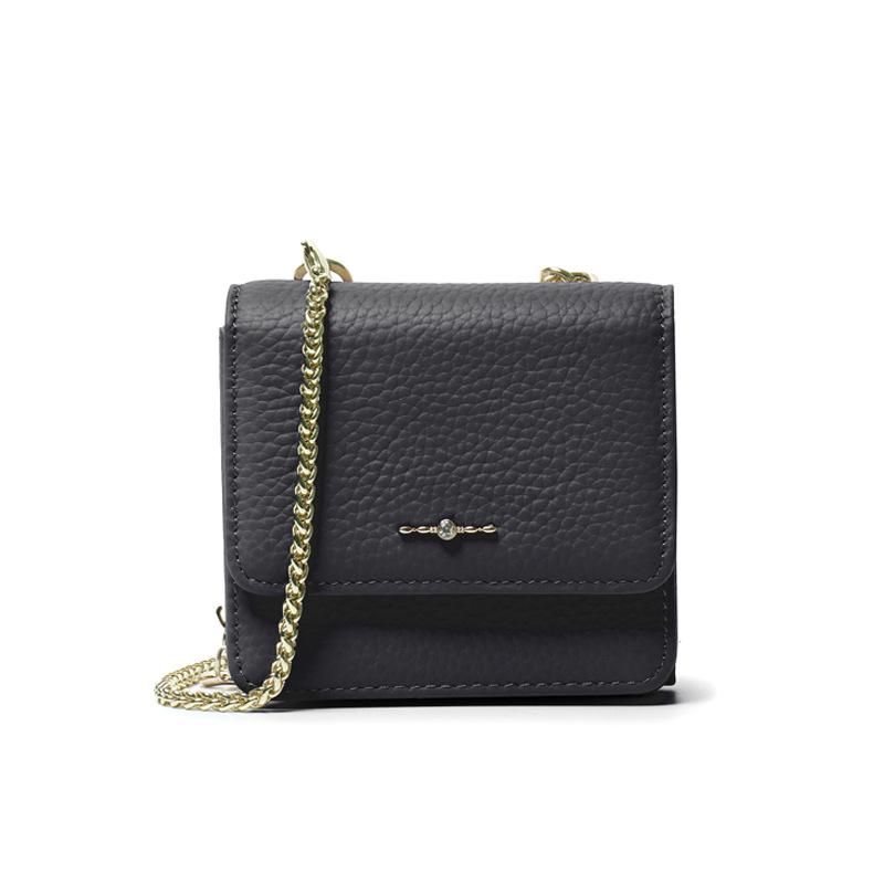 The First Layer Of Cowhide Is Small And Light Luxury Women'S Shoulder Messenger Bag Genuine Leather Multi-Functional Portable Dinner Bag, Red Envelope