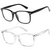 2PCS Multifocal Progressive Reading Glasses for Men & Women Blue Light Blocking Bifocal Presbyopia Glasses (+1.0 to +3.0)