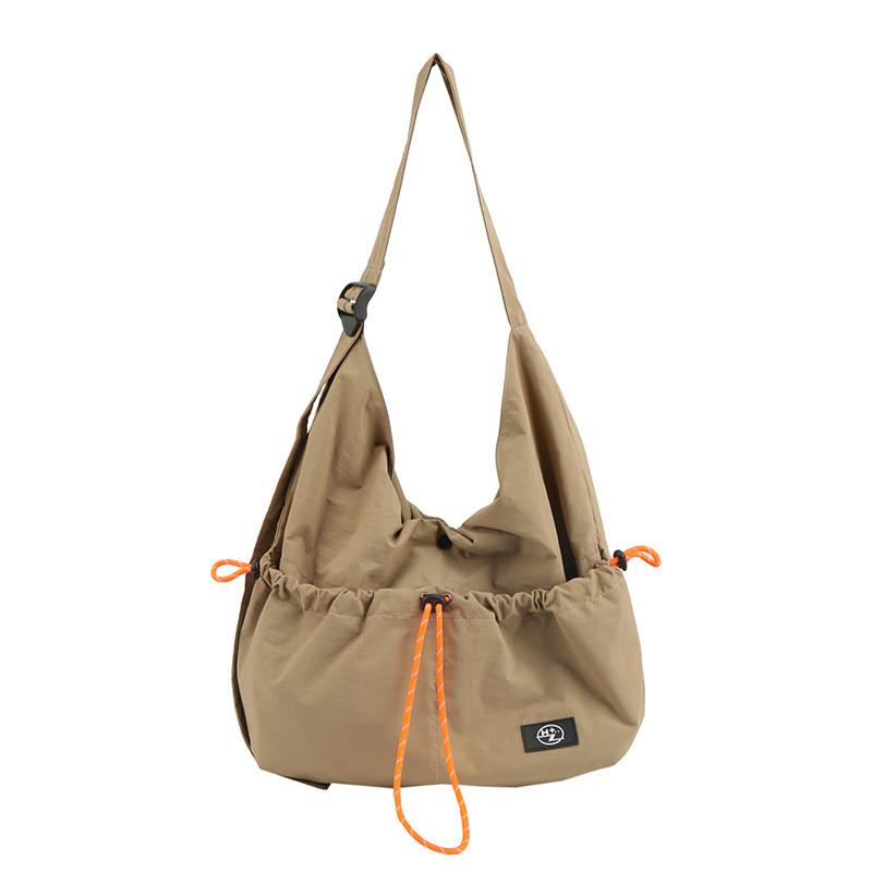 Womens Casual Nylon Shoulder Bag With Large Capacity And Inner Pouch