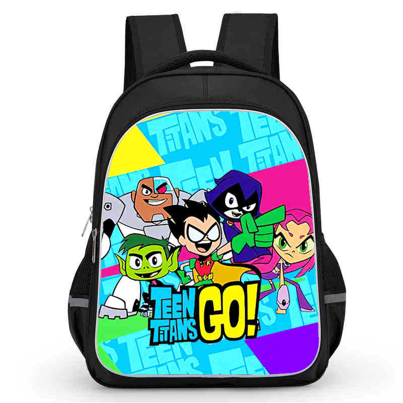 Teentitansgo Bag High Definition Printing Multifunctional Lightweight Backpack