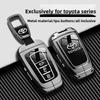 Car Key Case Cover Shell Fob For Toyota CHR Hilux Fortuner Land Cruiser 200 Camry Corolla Crown RAV4 Highland Key Chain