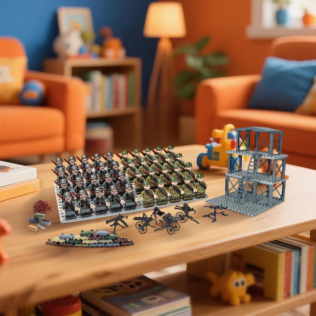 Weapons And Equipment, Watchtowers, Mortars, Compatible Howitzers, Puzzle BuildingBlocks, Minifilm Toys