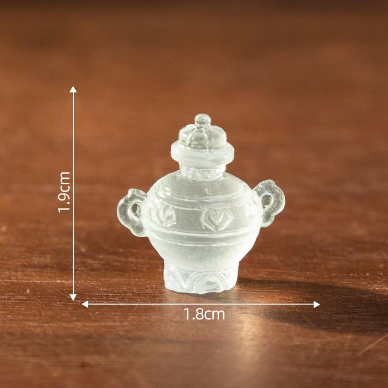 Micro-landscape Ice Transparent Antique Bottles Porcelain Dollhouses Decorative ItemsBlind Bags Accessories Miniature Small Ornaments