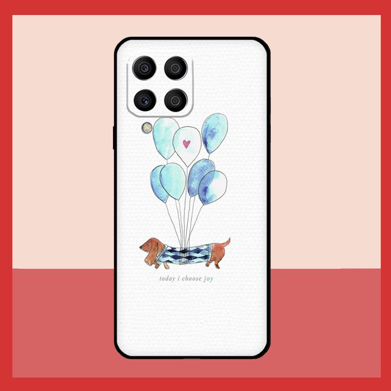 Dachshund Silhouette Dog Case For Samsung Galaxy M12 M52 M06 M16 M36 M56 M33 M15 M55 M31 M13 M14 M53 M32 M35 M34 M54