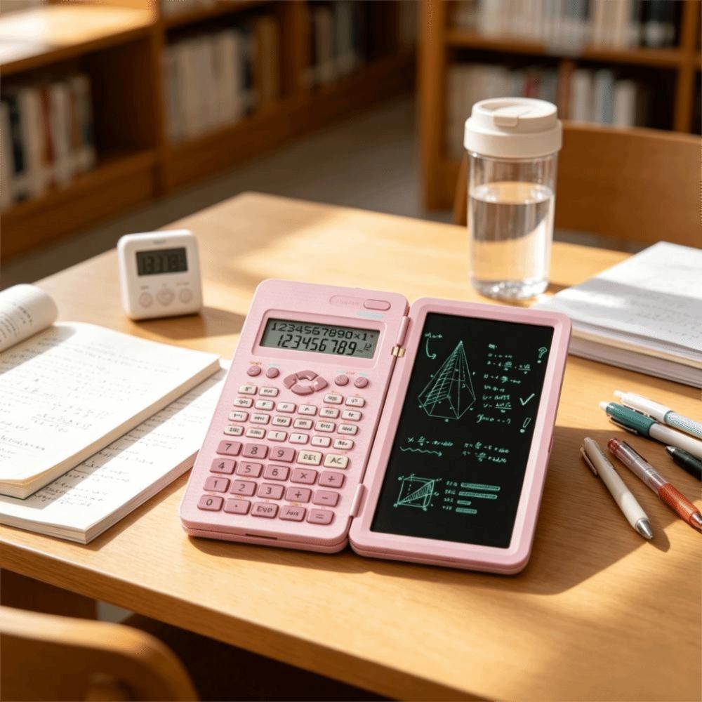 LCD Scientific Calculator Writing Pad Function Calculator Foldable Calculator Office