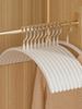 5/10pcs,Light Luxury And Semi-Circular Plastic Hangers, Anti Slip And Thick Style Clothing Supports, Household Hangers
