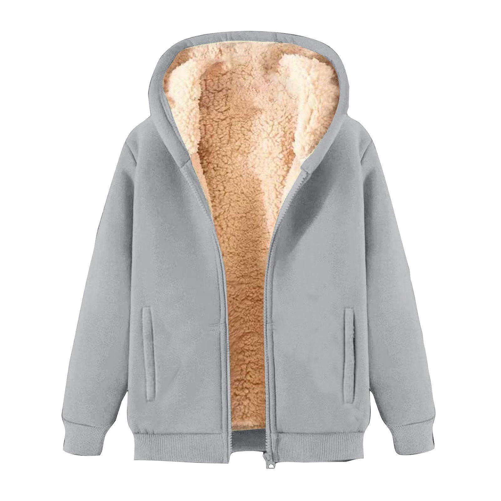 Однотонная толстовка с капюшоном на флисовой подкладке из шерсти ягненка для осенизимы XL светло-серый 1990₽