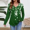 Women Long Sleeve Tops Dressy Casual V Neck Tshirts Basics Tee Vacation Fall Fashion Clothes