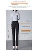 High Waist Straight Leg Casual Pants for Women - Spring 2025 Slimming, Plus Size, Elastic, Long Trousers for Middle-Aged Moms