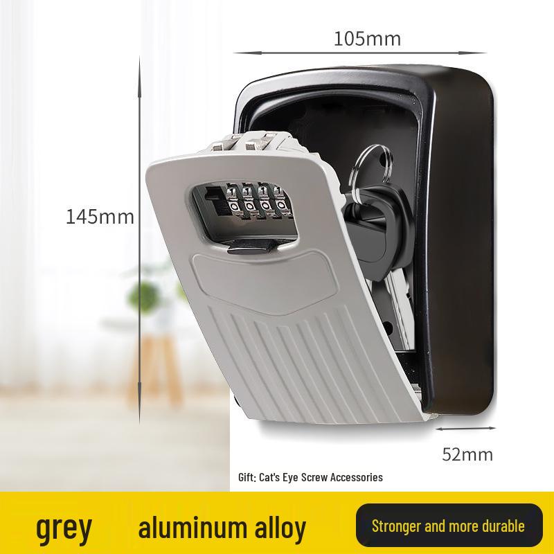 Wall-Mounted Anti-Theft Key Lock Box for Homes and Construction Sites
