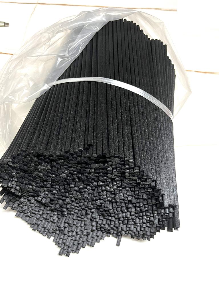 Wholesale 200Pcs 70cm×5mm Black Fiber Reed Diffuser Sticks Home Fragrance Aroma Diffuser Replacement Home Decor Accessories