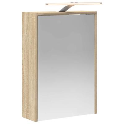 Bathroom Mirror Cabinet with Door Sonoma Oak 43 X 16 X 62.5 Cm