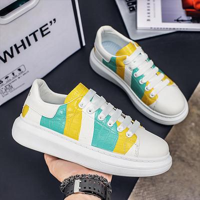 Men's Casual Sports Shoes 2024 Fashionable New Graffiti Lace Up Sports  Women's Flat Shoes Men's Running Shoes Size39-44
