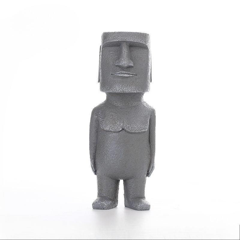 Reunion Island Stone Statue Figurines, TV Cabinet, Home Decoration, Living Room Creativity, Resin Handicrafts
