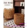 Imitation Rattan Waterproof Laundry Basket for Bedroom and Bathroom