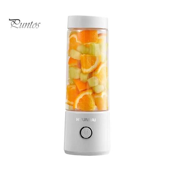 

Портативный блендер-соковыжималка с 4 лезвиями, низкий уровень шума, легко моется, перезаряжается через USB, портативный беспроводной мини-блендер-соковыжималка белый