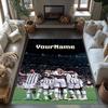 Juventus Personalized Name Area Rug Design for Balcony Foyer Decorate room Dormitory Antislip Carpet Office home decor