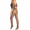 Fashion Women Hollow Out Sexy Lingerie Solid Fishnet Dress  Size Bodysuit