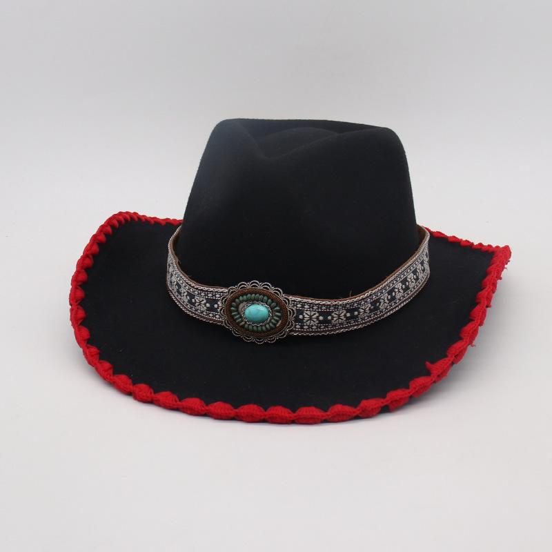 Stage Travel Vacation Sunscreen Visor Hat Four Seasons Zang'S Dance Jazz Hat Niche Ethnic Style Design Top Hat