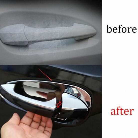 Fit For Benz E-Class 2012-2015 ABS Chrome Exterior Outside Door Bowl Cover Trim