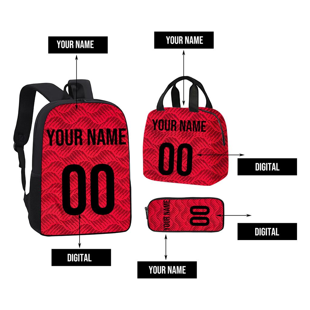 DIY Large Capacity Backpack Lunch Bag Pencil Case for School and Travel