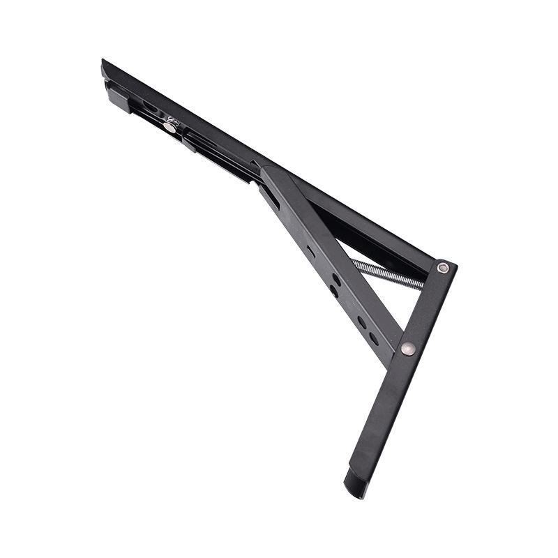 Punch-Free Triangle Wall-Mounted Stainless Steel Folding Bracket Shelf