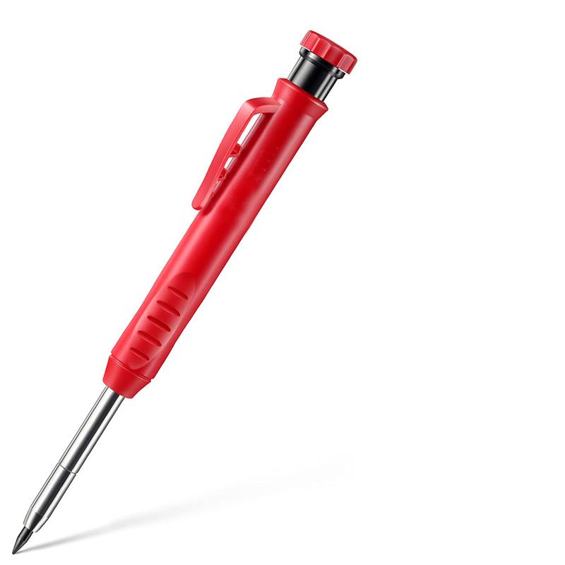 Solide Zimmermannbleistift-Minen Tiefloch-Mechanikstifte für Holz Glas Metall Markierwerkzeug-Set für Holzbearbeitung Architekt