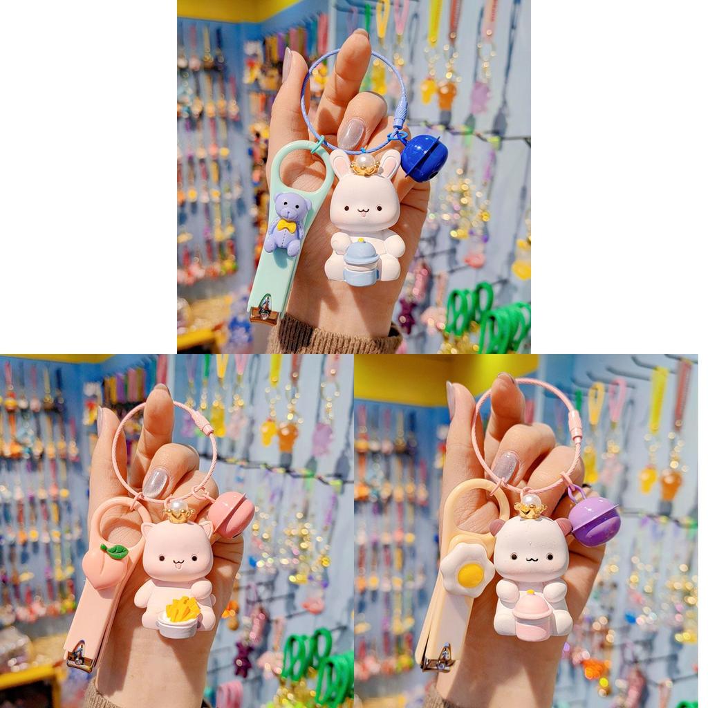 Cute Cartoon Animal Keychain Resin Pendant For Gift Festival Celebration