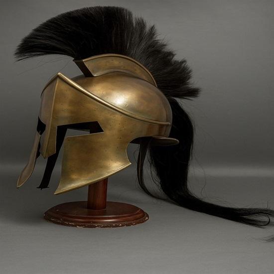 Handgefertigter Spartaner Kriegerhelm König Leonidas 300 Cosplay Rüstung Griechischer Korinthischer LARP Helm Bestes Geschenk für Ihn Halloween Geschenk