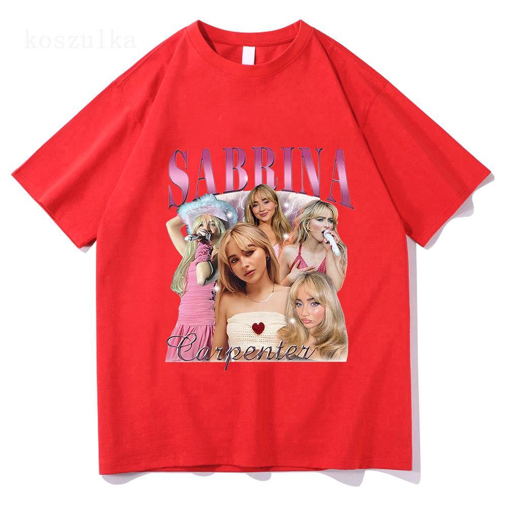 Sabrina Carpenter Short n' Sweet Album T Shirt Unisex/Women Clothing Harajuku Vintage Unisex Cotton Graphic T Shirts Kawaii Clothes