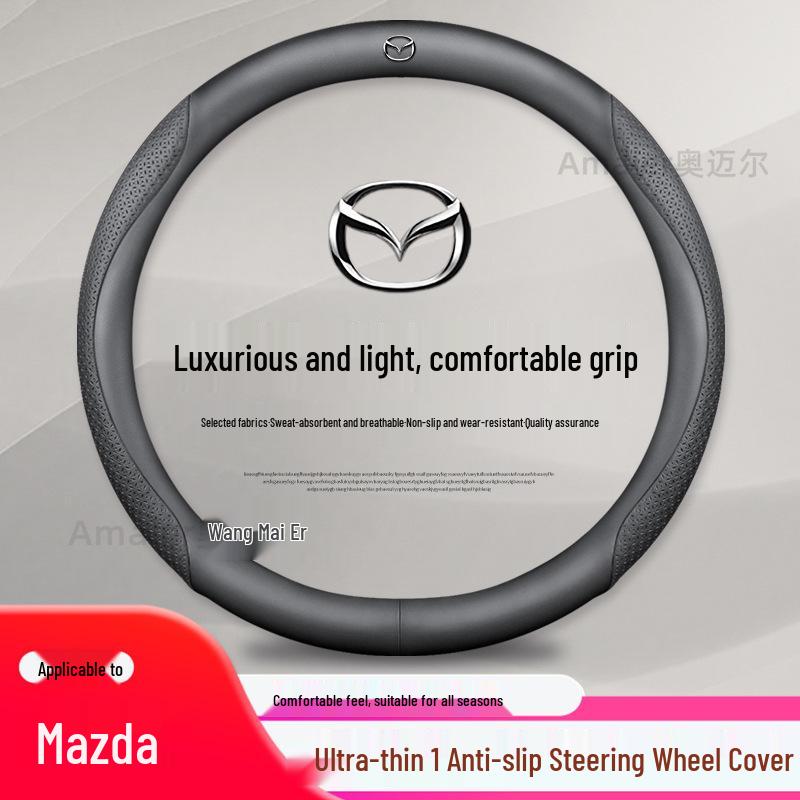 Echtes Leder Lenkradbezug für Mazda 3, Atenza 6, CX4, CX5, CX30