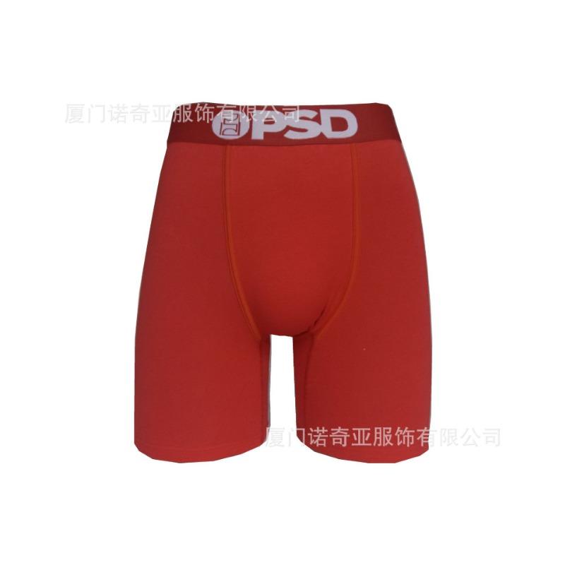 Mens Pure Red Printed Casual Comfortable Underwear For Daily Wear