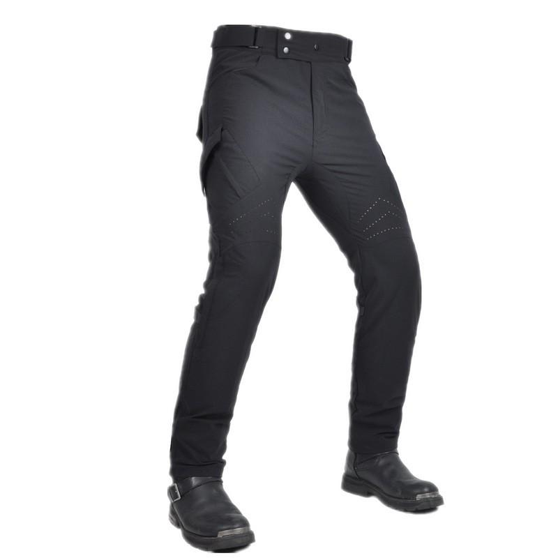 Mens Motorcycle Riding Pants With Ventilated Mesh High-Waist Adjustable Fit Breathable Protective Gear