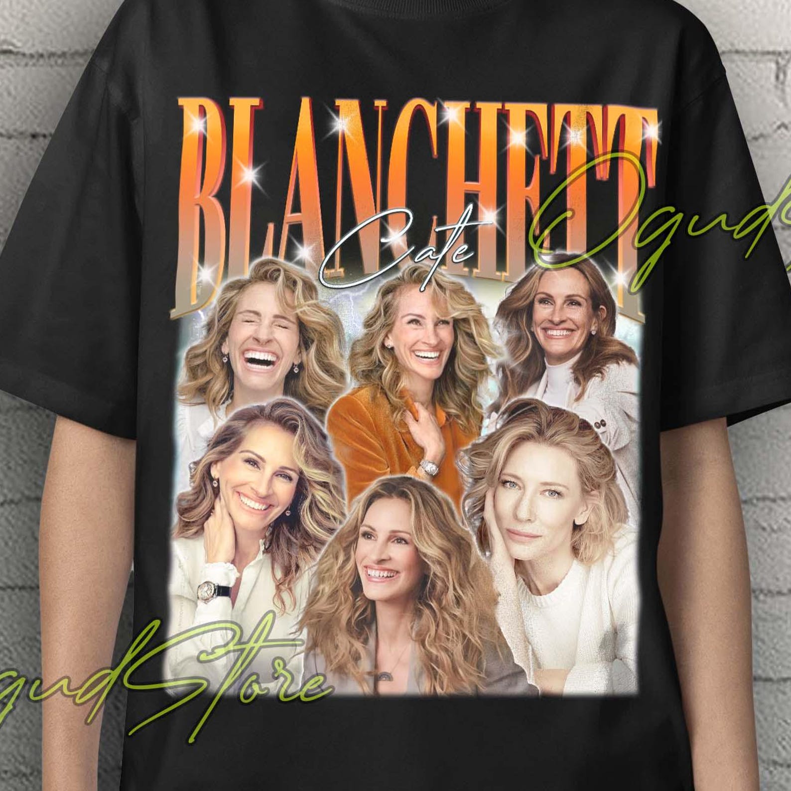 Cate Blanchett Retro T-Shirt, Movie Meme Tee 2XL
