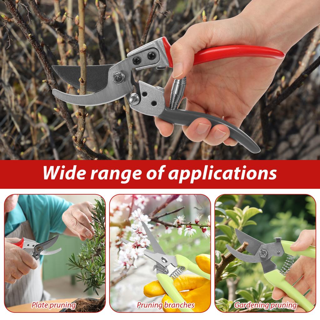 3/2Pcs Garden Pruning Shears Set Stainless Steel Trimming Scissors Professional Flower Scissors for Flowers/Herbs/Small Branches