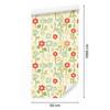 Cream and Lime Flowers Wallpaper for Living Room and Bedroom 50x1000