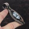 Pinolith Jasper Pendant Copper Wire Wrapped Pendant Mahogany Obsidian & Blue Sunstone Pendant Handmade Gemstone Pendant Copper Wire Jewelry
