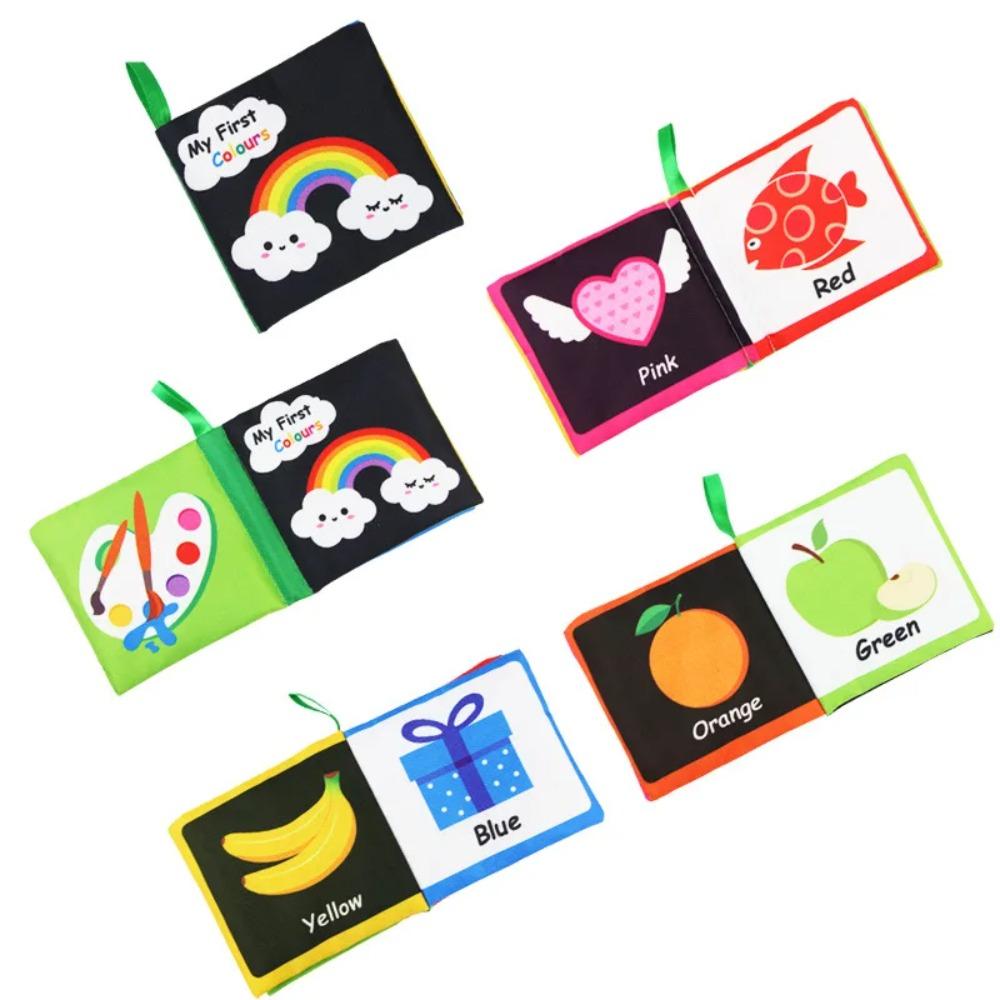 Baby Soft Cloth Book 0-36 Month Montessori Early Educational Toys for Kids Fruits Animal Numbers Food Cognitive Book for Toddler