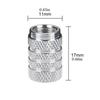 4Pcs Auto Tire Valve Stems Cap Knurling Style Tire Valve Cap Aluminum Tire Wheel Stem Air Valve Cap Auto Universal Auto Accessories