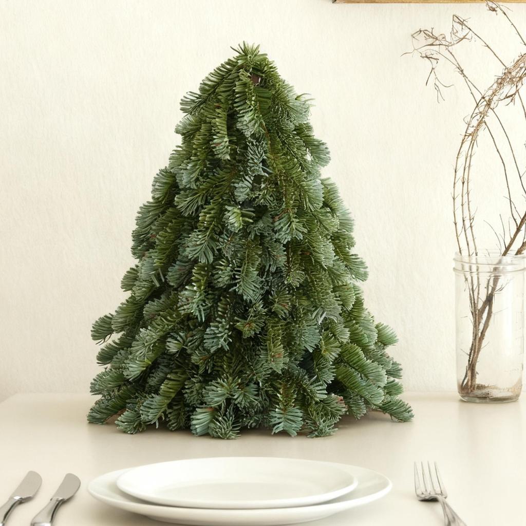 Tiny Christmas Tree Realistic Pine Home Decor Small Christmas Trees Dinning Table Decor For Indoor Outdoor Bedroom Kitchen