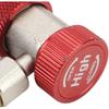 R 134a Gas Quick Connector, HVAC AC Valve Core Manifold with 1 X Blue Quick Coupler for A/C Manifold Gauge Set