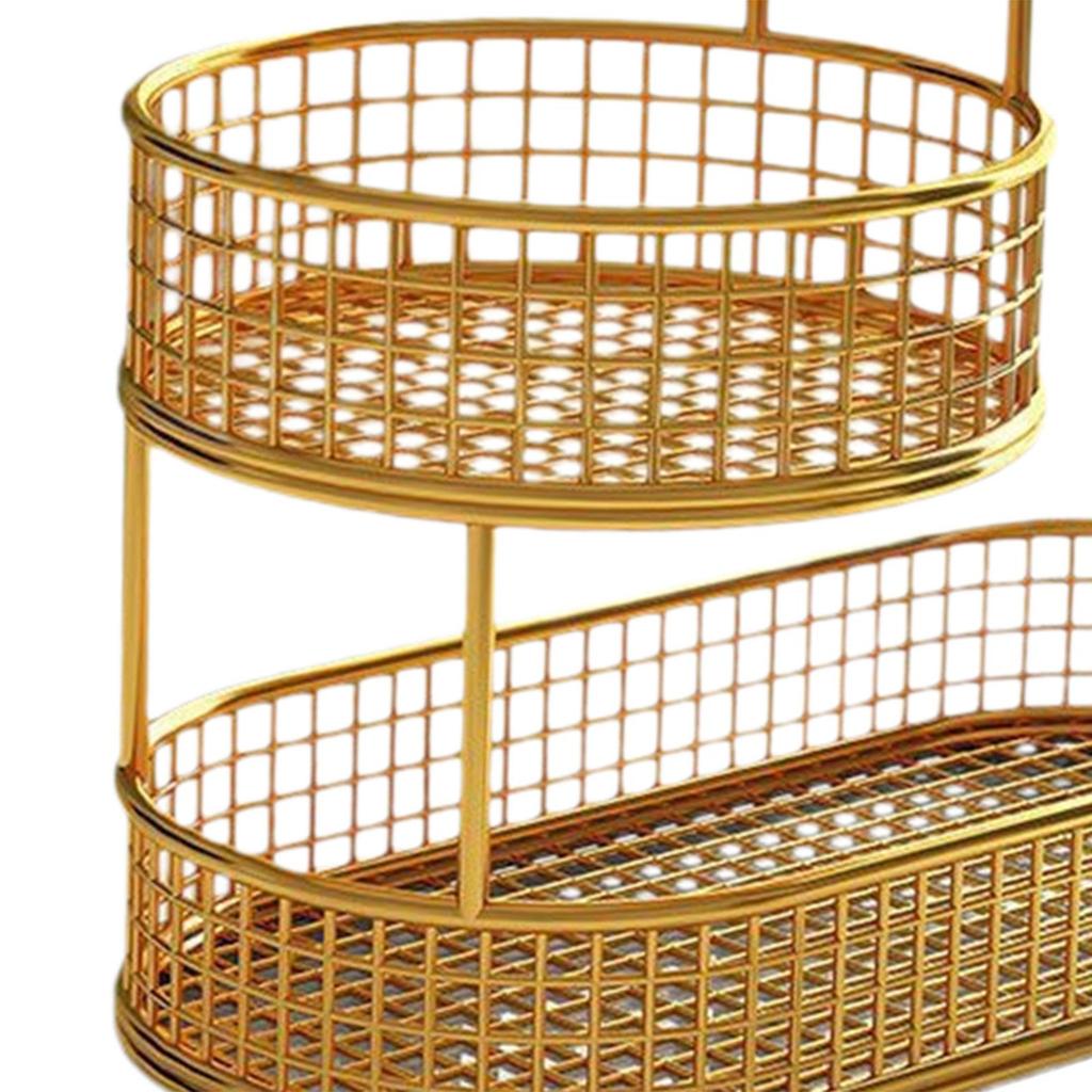 Three Tiered Wire Basket Stand Multipurpose Countertop Vegetable Bowl Fruit Bowl Holder for Vegetable Veggie Fruit Potato Table