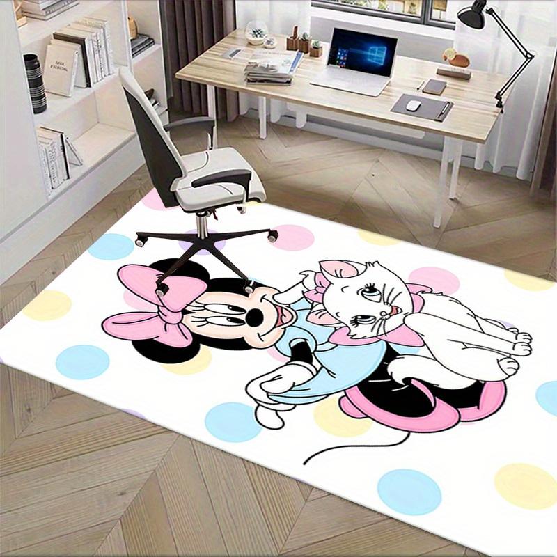 Office Rug Minnie Mouse, Aristocats theme 3D Printed Anti-Slip Rug-Machine Washable for Living Room