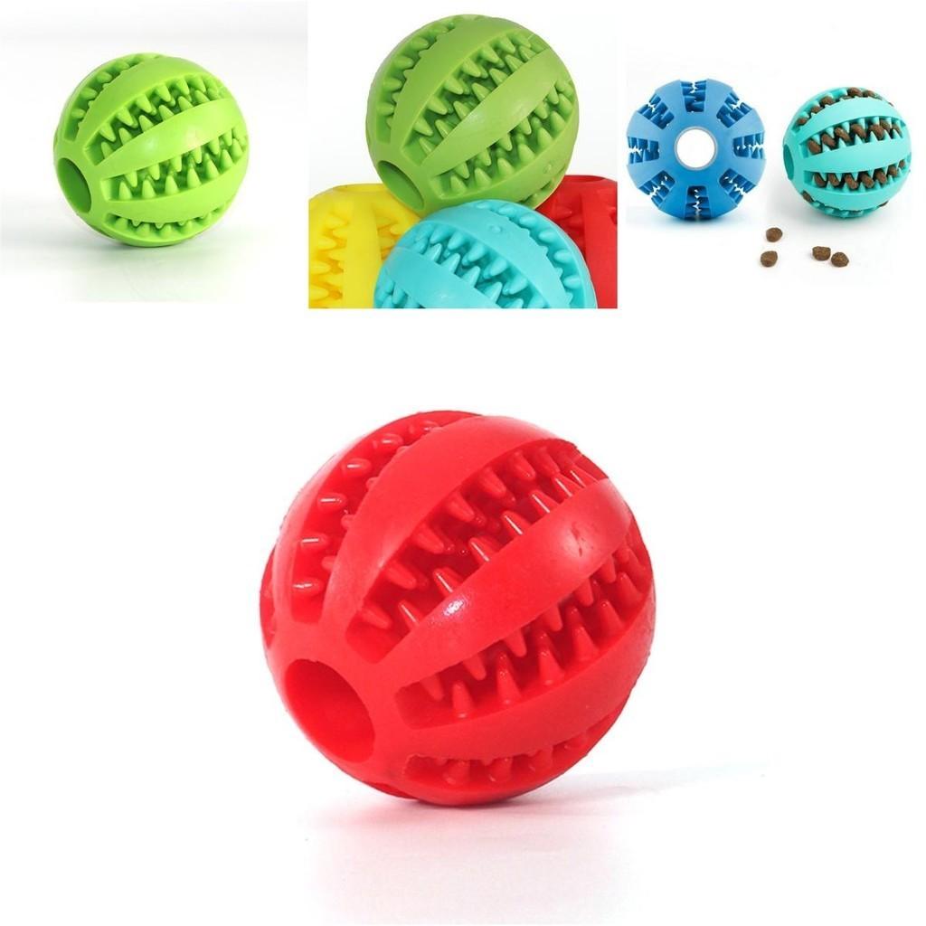 Strapazierfähiger elastischer Gummi Hundespielzeugball zur Zahnreinigung und für interaktives Spiel