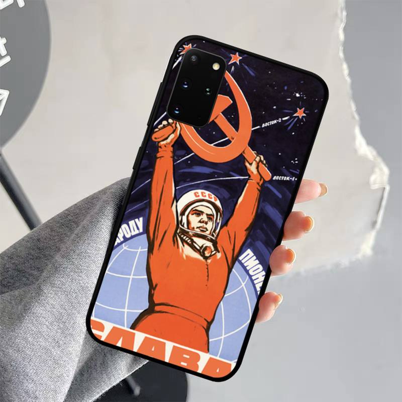 Vintage USSR CCCP Phone Case for Samsung S21 S10 Lite S20 Ultra S9 S8 Plus S7 S6 edge S5 cover