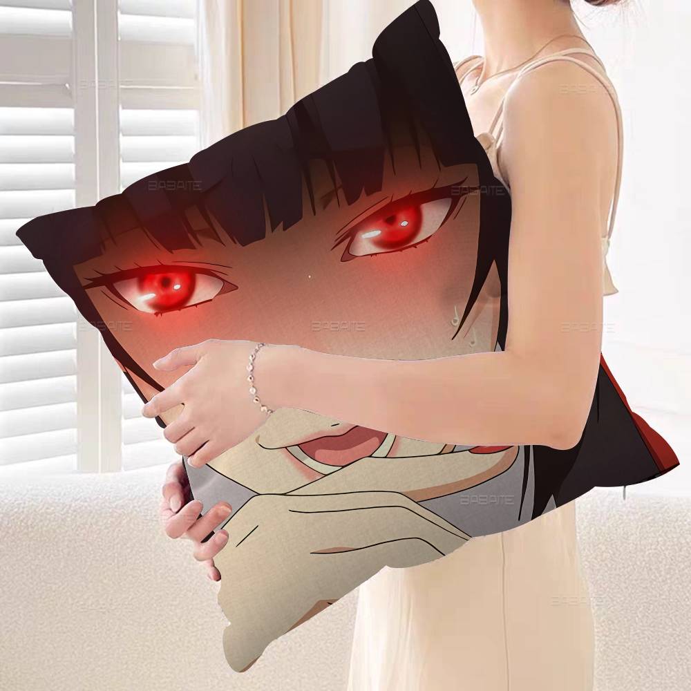 Anime Kakegurui Pillow Cover Sofa Cushion Cover Home Room Decoration Children Gift