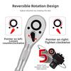 1/4 3/8 1/2 Inch Drive Ratchet Wrench 72 Tooth Dual Head Wrench Torque Wrench Tool  Mechanical Work